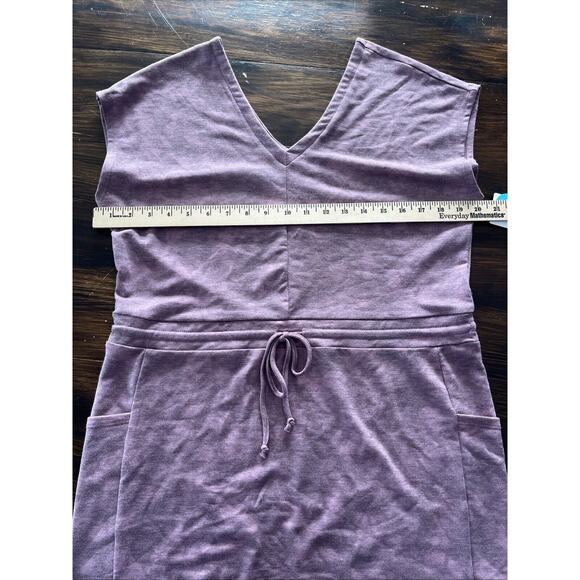 NWT Marika XXL Becca Cap Sleeve Jersey Dress Color: Inky Tie Dye Dusky Orchid - Picture 13 of 13